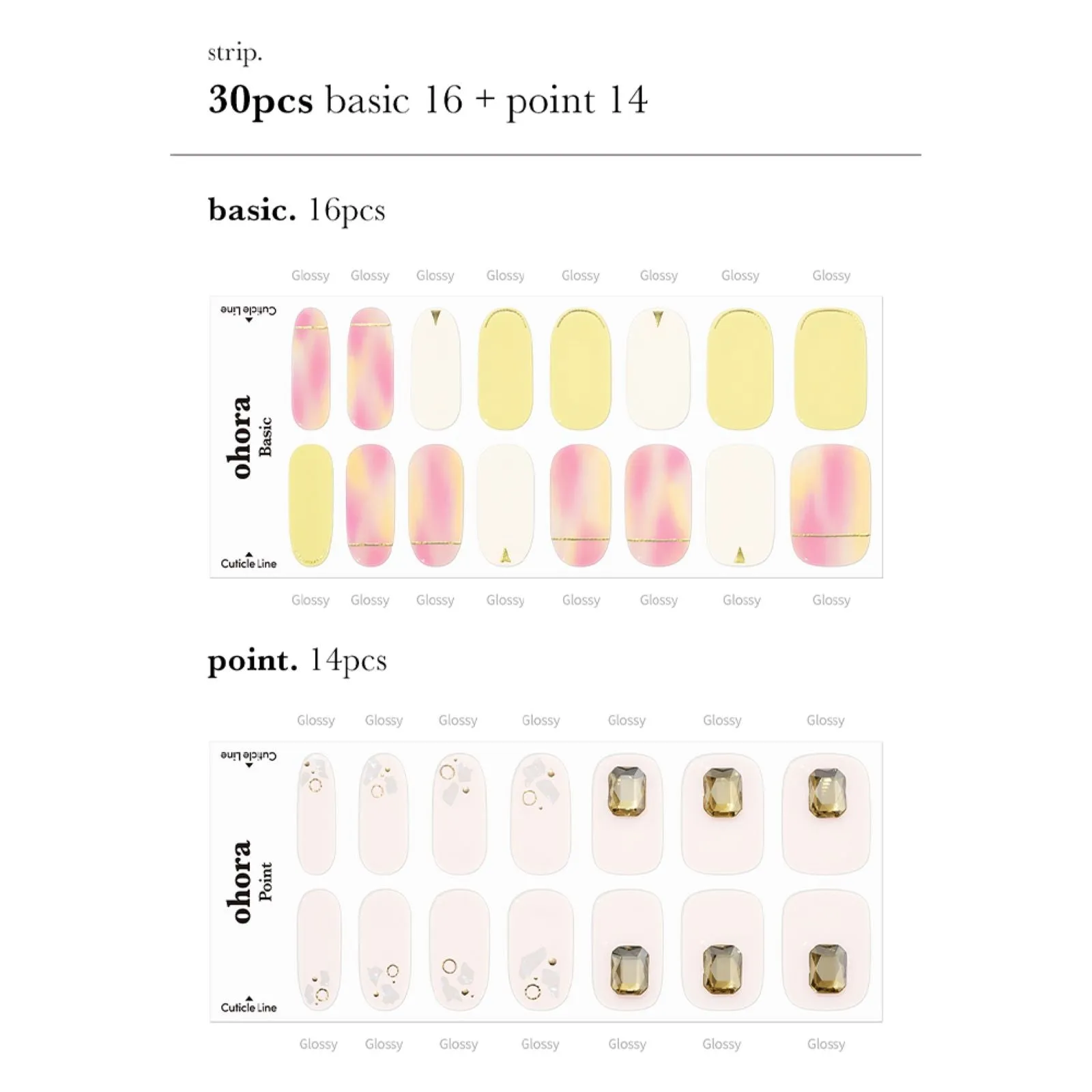 N Pink Muhly Manicure Semi-cured Gel Nail Strips